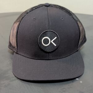 Outerknown Black Trucker Hat with Logo
